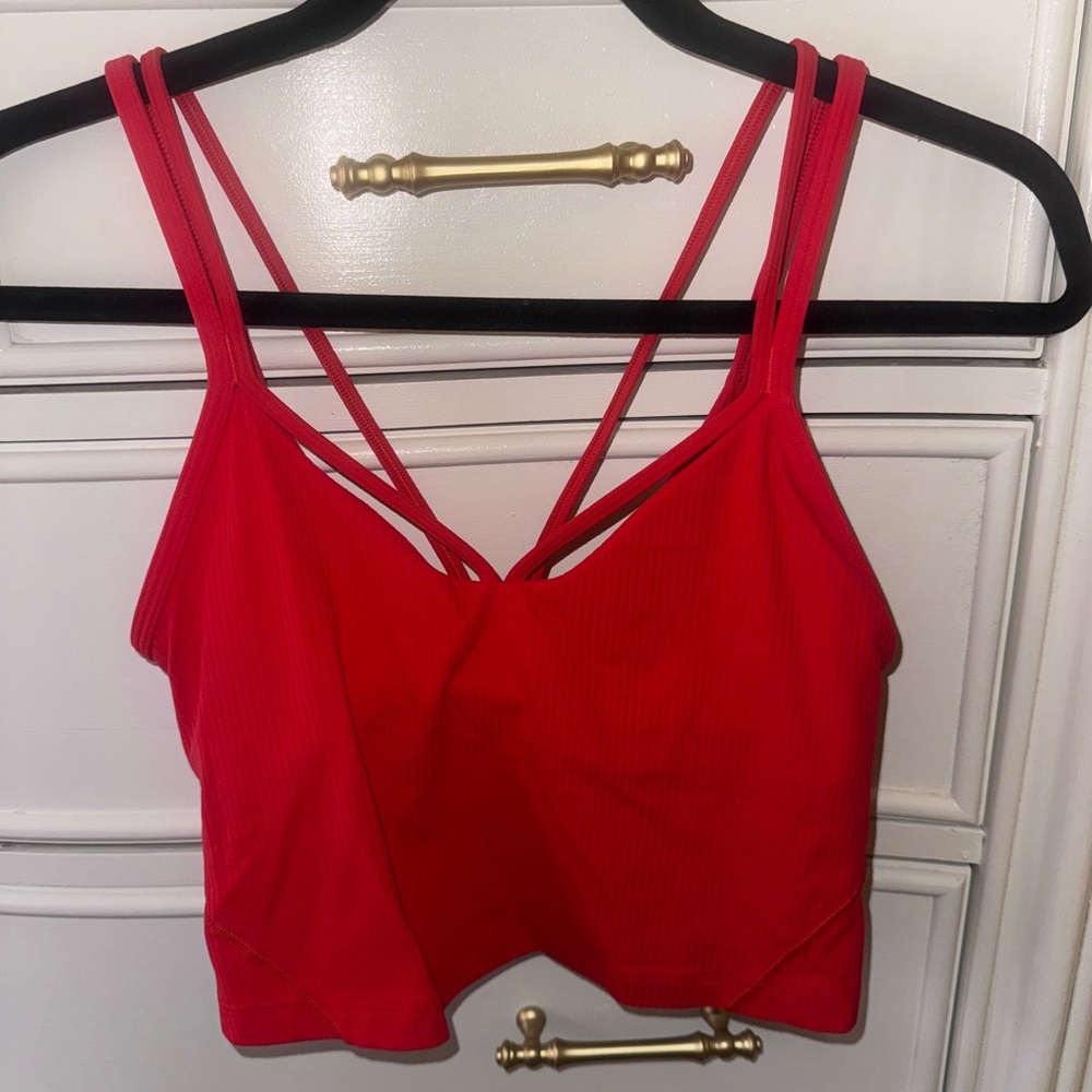 lululemon athletica Red Tank Top